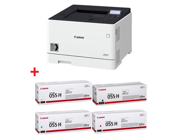 Принтери Canon i-SENSYS LBP663Cdw + Canon CRG-055H BK/C/M/Y