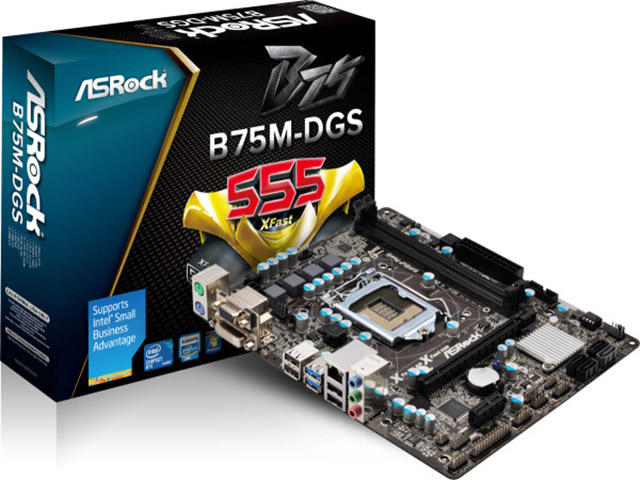 Дънни платки ASRock B75M-DGS