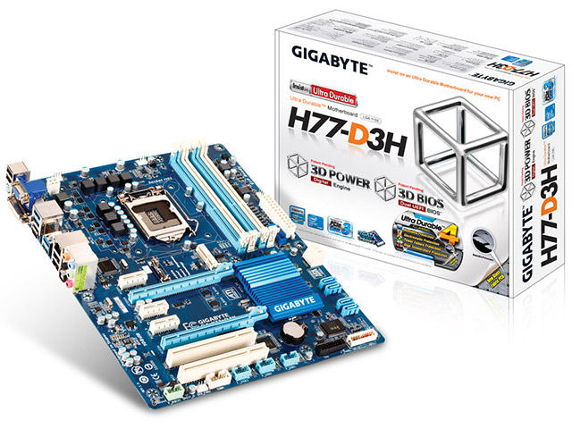 Дънни платки GIGABYTE GA-H77-D3H