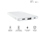 Външни батерии Trust Primo Ultra-thin Powerbank 5.000 mAh - white