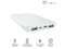 Външни батерии Trust Primo Ultra-thin Powerbank 10000 mAh - white