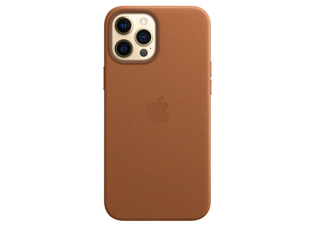 Калъфи Apple iPhone Leather Case с MagSafe, кафяв