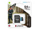 Карти памет 64GB Kingston Canvas Go! Plus microSD Memory Card