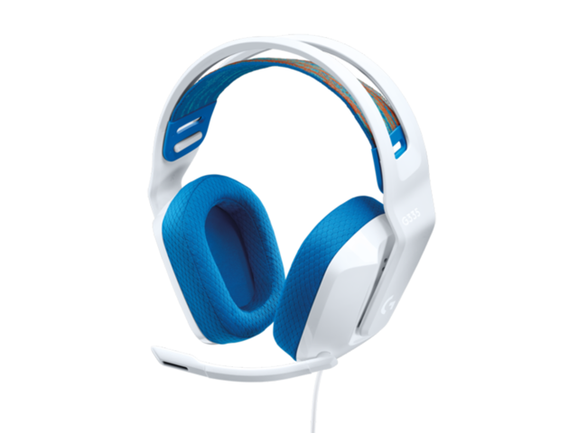 Слушалки Logitech G335 Wired Gaming Headset, white