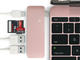 USB Хъб Satechi Aluminium TYPE-C Passthrough USB Hub - Rose Gold