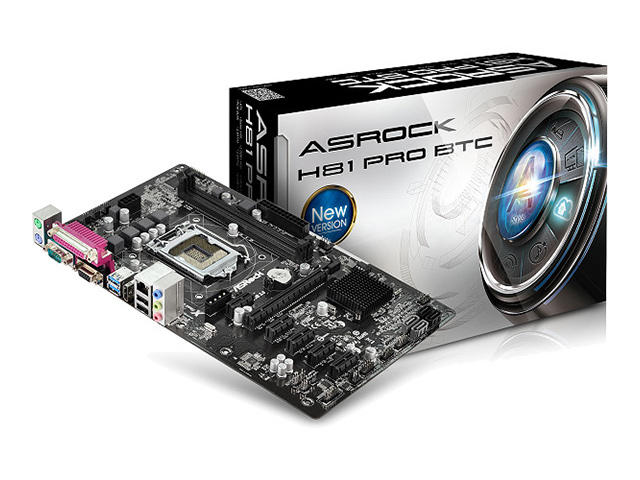 Дънни платки ASRock H81 Pro BTC
