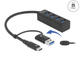 USB Хъб Delock 4 порта USB 3.2 Gen 1 хъб с USB Type-C™ или USB Type-A конектор