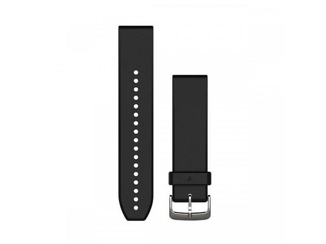 Каишки Garmin QuickFit 22 черна със сребриста катарама