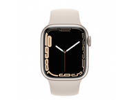 Смарт часовници Apple Watch S7 GPS Cellular, 45mm Starlight Aluminium Case with Starlight Sport Band - Regular