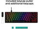 Клавиатури HyperX Alloy Origins 65, HyperX Aqua суичове, в черно