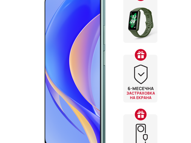 Смартфони Huawei nova Y90 Emerald Green + Huawei Band 7 Wilderness Green