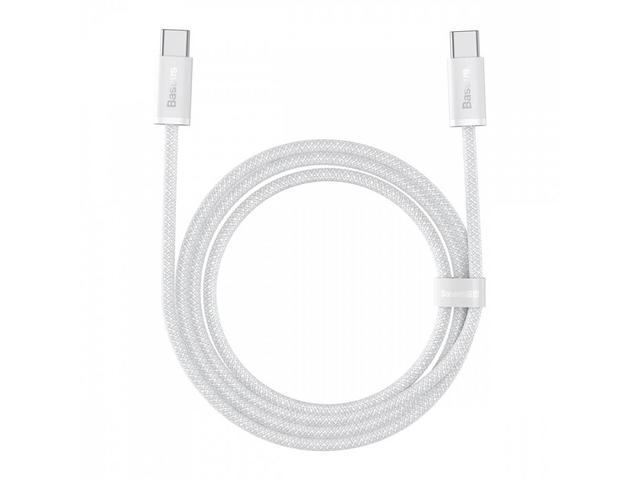 Кабели и Адаптери Baseus Dynamic Series Type-C към Type-C, 100W, 1м, бял