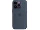 Калъфи Apple iPhone 14 Pro Silicone Case with MagSafe - Storm Blue