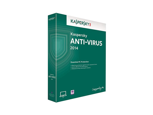 Антивирус Kaspersky Anti-Virus 2014, 3-Desktop, 1 year, Base Box