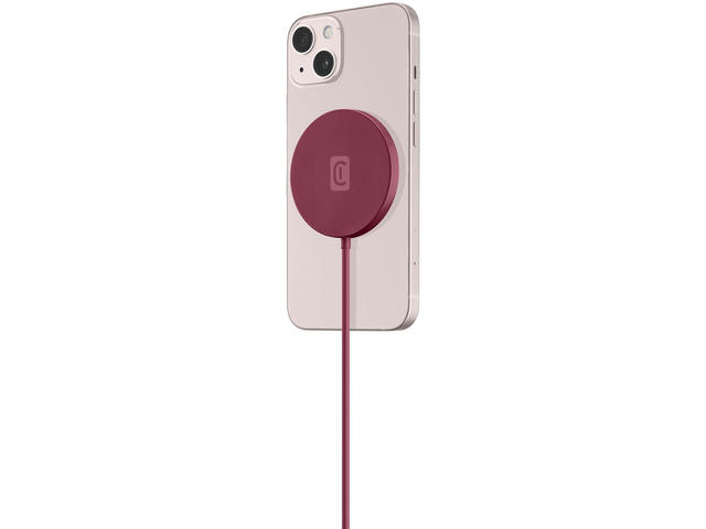 Зарядни устройства Cellular line безжично зарядно за iPhone Mag 7.5W, червено
