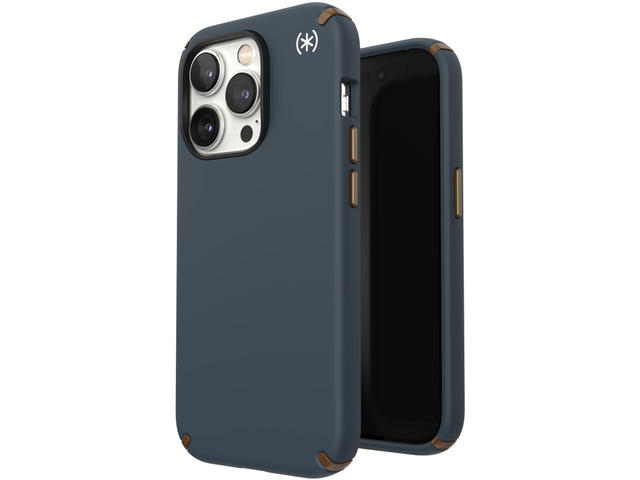 Калъфи Speck iPhone 14 Pro Max Presidio2 Pro MagSafe, CharcoalCool/BronzeWhite