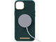 Калъфи Njord Salmon Leather Magsafe за iPhone 14 Plus, зелен