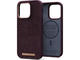 Калъфи Njord Salmon Leather Magsafe за iPhone 14 Pro, кафяв