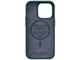 Калъфи Njord Salmon Leather Magsafe за iPhone 14 Pro, зелен