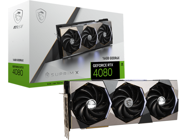 Видео карти MSI GeForce RTX 4080 16GB SUPRIM X