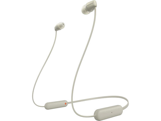 Слушалки Sony WI-C100, taupe