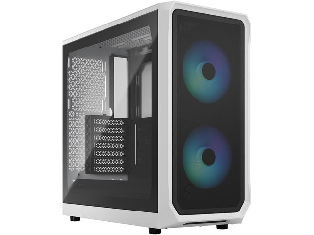 Кутии Fractal Design Focus 2 RGB White TG Clear Tint