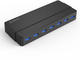USB Хъб Orico USB3.0 HUB 7 порта с Premium захранващ адаптер, черен 
