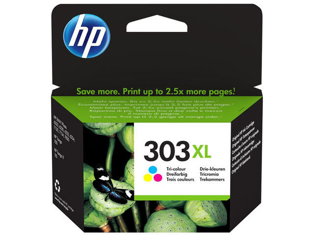 Консумативи HP 303XL High Yield Tri-color Ink Cartridge 
