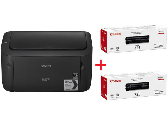 Принтери Canon i-SENSYS LBP6030B + 2x Canon CRG-725