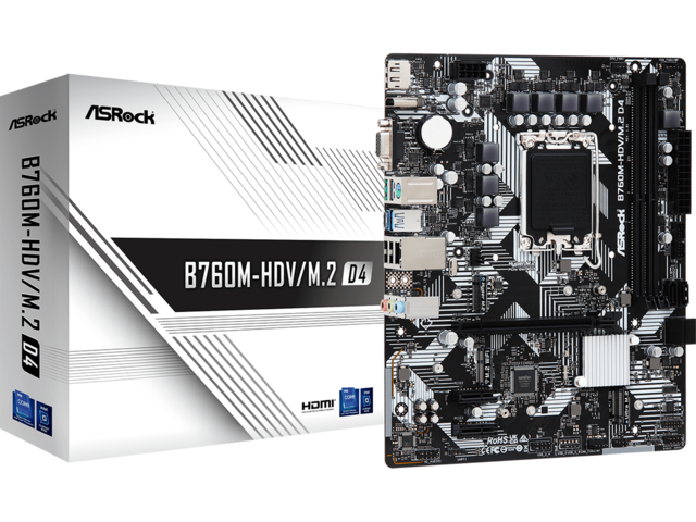 Дънни платки ASRock B760M-HDV/M.2 D4