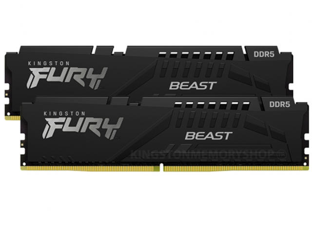 Оперативна памет 32GB (2x16GB) DDR5 5600 MT/s Kingston FURY BEAST Black