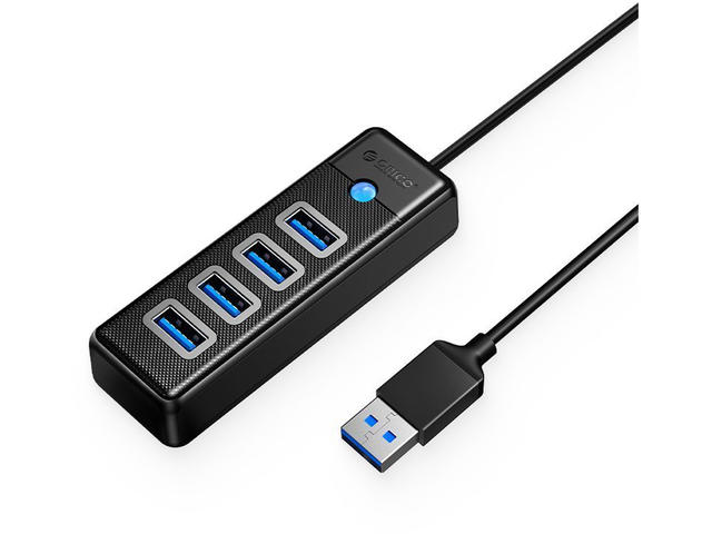 USB Хъб Orico хъб HUB USB3.0 4 портов Black