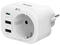 Разклонители Hama мултипортов контакт + USB, в бяло