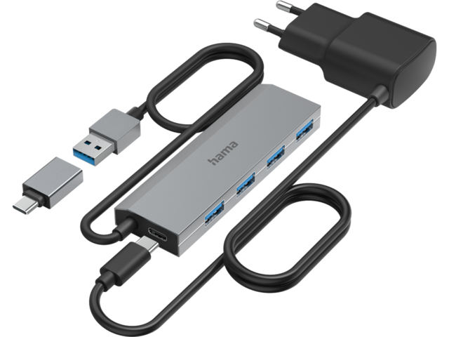 USB Хъб Hama Hub USB, 4 порта