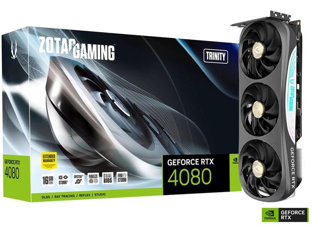 Видео карти ZOTAC GAMING GeForce RTX 4080 16GB Trinity