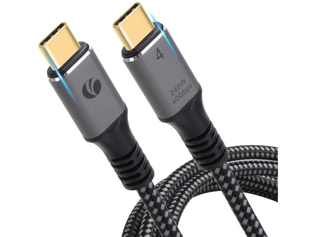 Кабели и Адаптери VCom кабел USB4.0 Type-C/Type-C 40Gbps, 240W