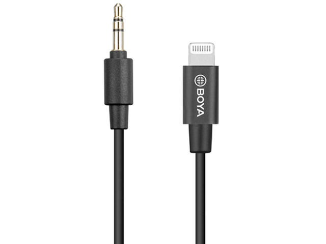 Кабели и Адаптери Адаптер BOYA 3.5mm TRS мъжки към Lightning мъжки, 20cm