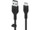 Кабели и Адаптери Belkin BOOST CHARGE Flex Silicone cable USB-A to USB-C - 1M - Black