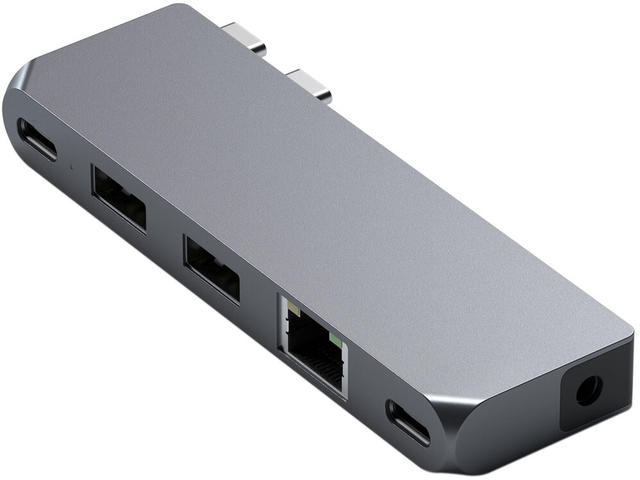 USB Хъб Satechi Aluminium Pro Hub Mini , Space Grey