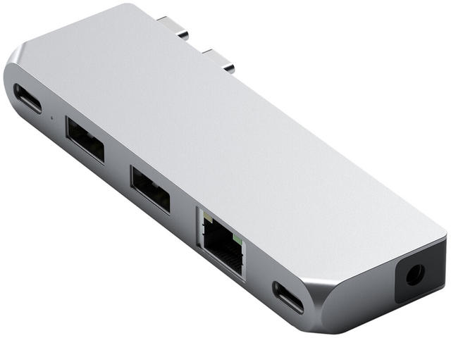 USB Хъб Satechi Aluminium Pro Hub Mini, Silver