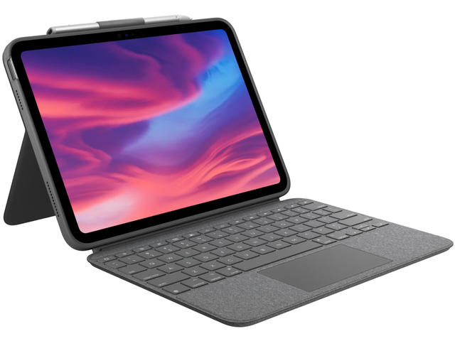 Клавиатури Logitech Combo Touch за iPad (10-то поколение) - Oxford Grey - US