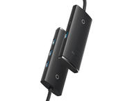 USB Хъб Baseus USB хъб WKQX030501, Черен