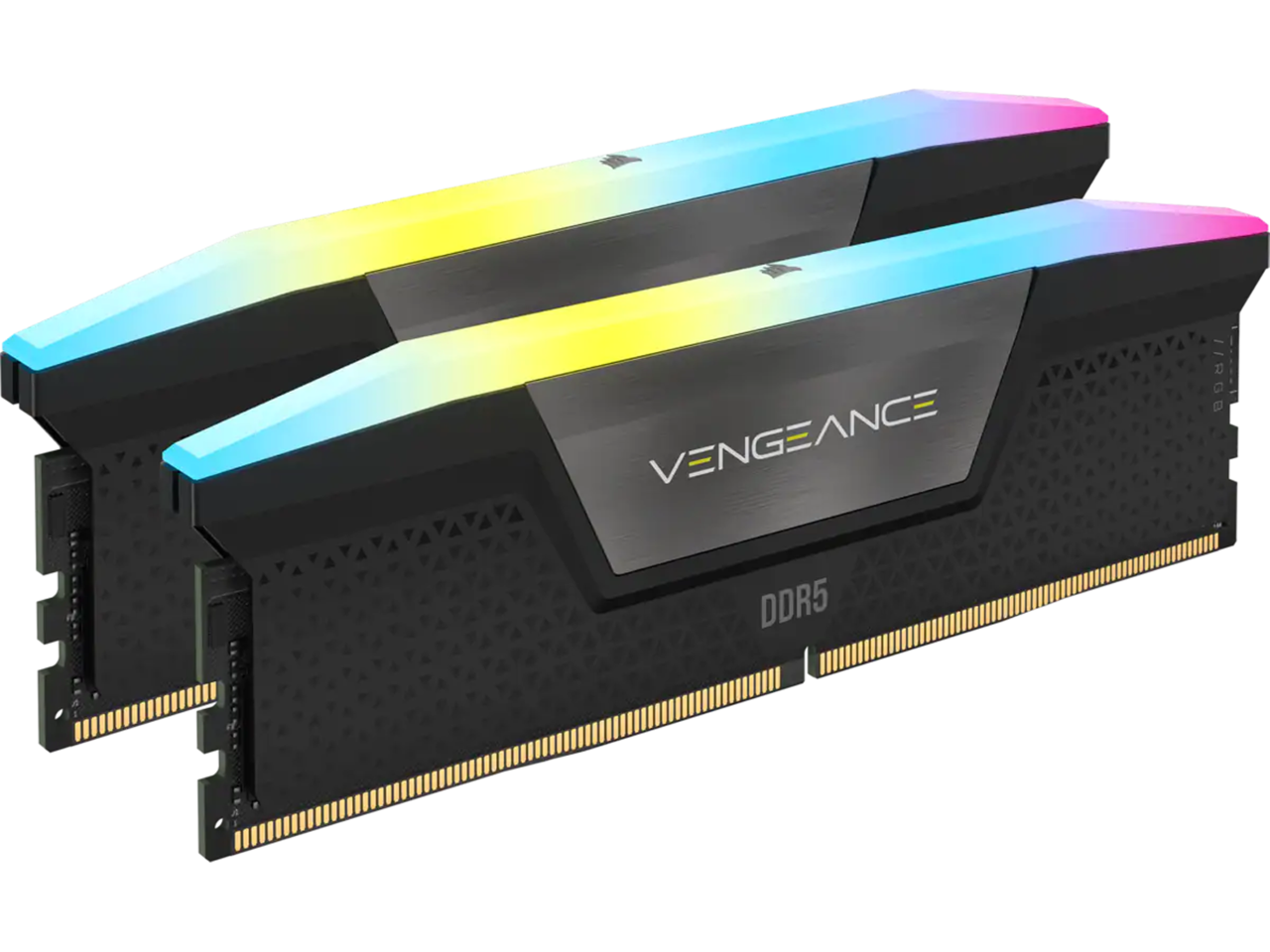 メモリー DDR5 RAM 32GB(16*2) RGB 32GB (2x16GB) DDR5 5600 MT/s Corsair Vengeance Black RGB | Laptop
