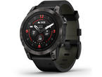 Смарт часовници Garmin Epix Pro (Gen 2) Sapphire Edition 47 мм Carbon Grey DLC Titanium с Black кожена каишка