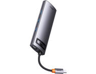 USB Хъб Baseus USB Type-C Metal Gleam Series 8-в-1