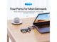 USB Хъб Orico USB 3.0 PAPW4A-U3-015 черен