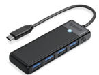 USB Хъб Orico Type-C PAPW4A-C3-015, черен