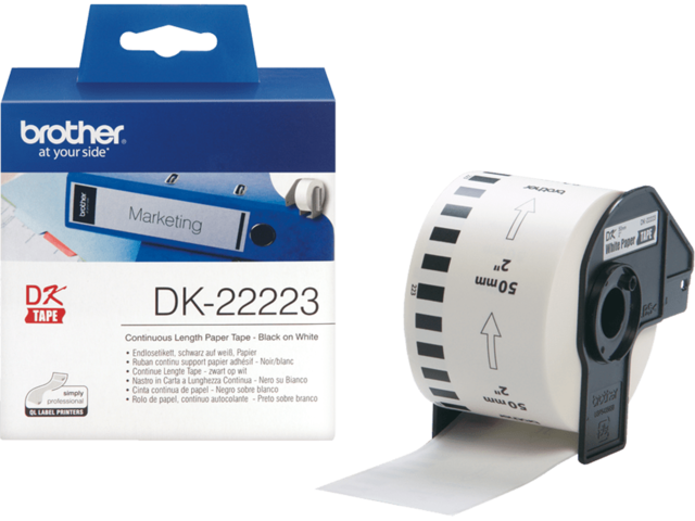Хартия Brother DK-22223 Continuous Length Paper Tape