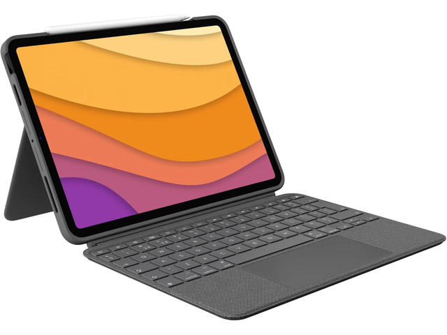 Клавиатури Logitech Combo Touch за iPad Air (4-то и 5-то поколение) - Oxford Grey UK 