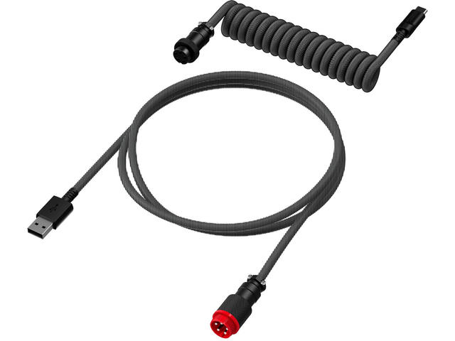 Кабели за клавиатури HyperX Coiled Cable USB-C Gray-Black